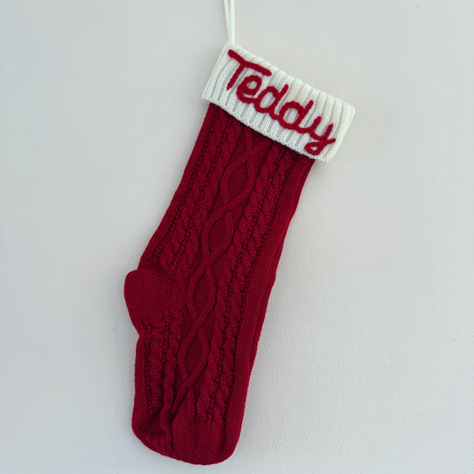 Embroidered Stocking